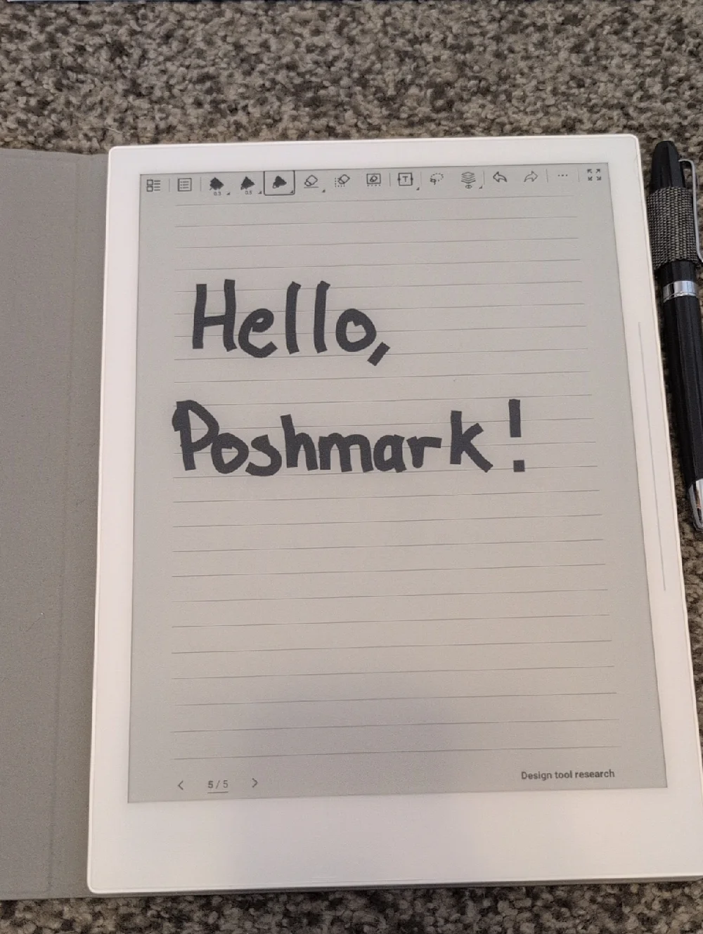 Supernote A5X With Case, Folio, And HOM Pen - Picture 4 of 9